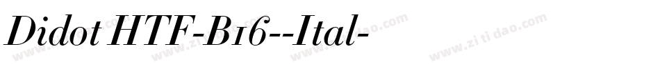 Didot HTF-B16--Ital字体转换